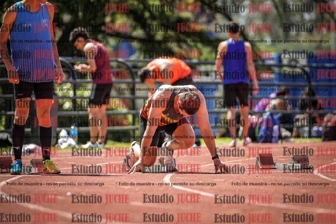 Fotos de los 100 m llanos de varones