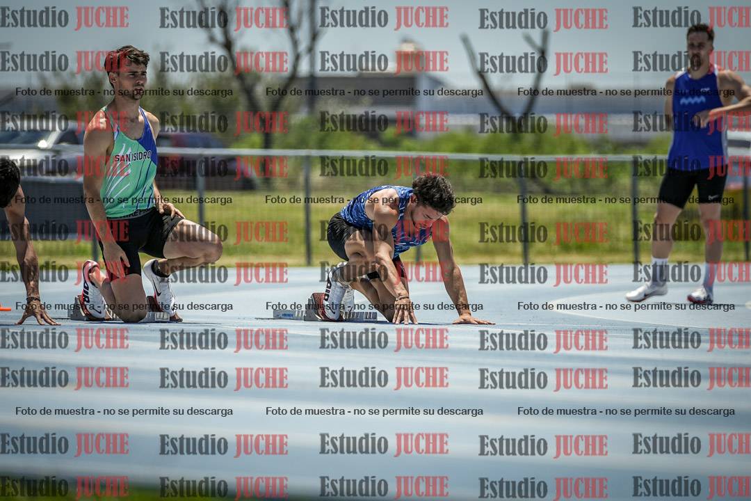 Fotos de los 100 m llanos de varones