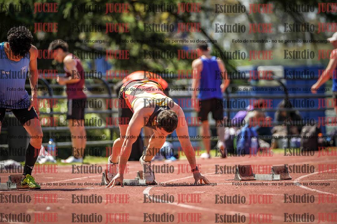 Fotos de los 100 m llanos de varones