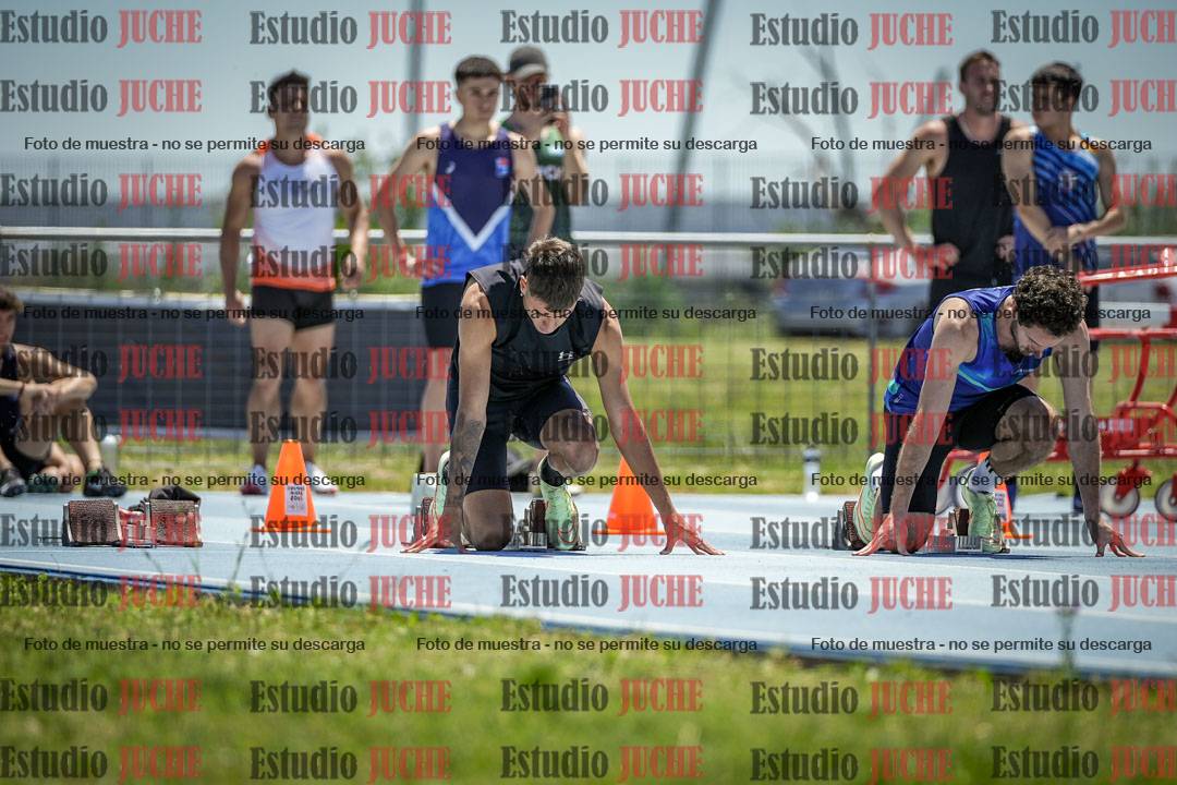 Fotos de los 100 m llanos de varones