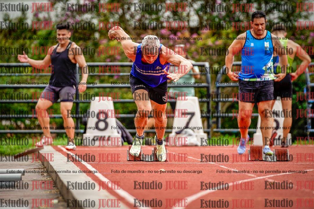 Fotos de los 100 m llanos de varones