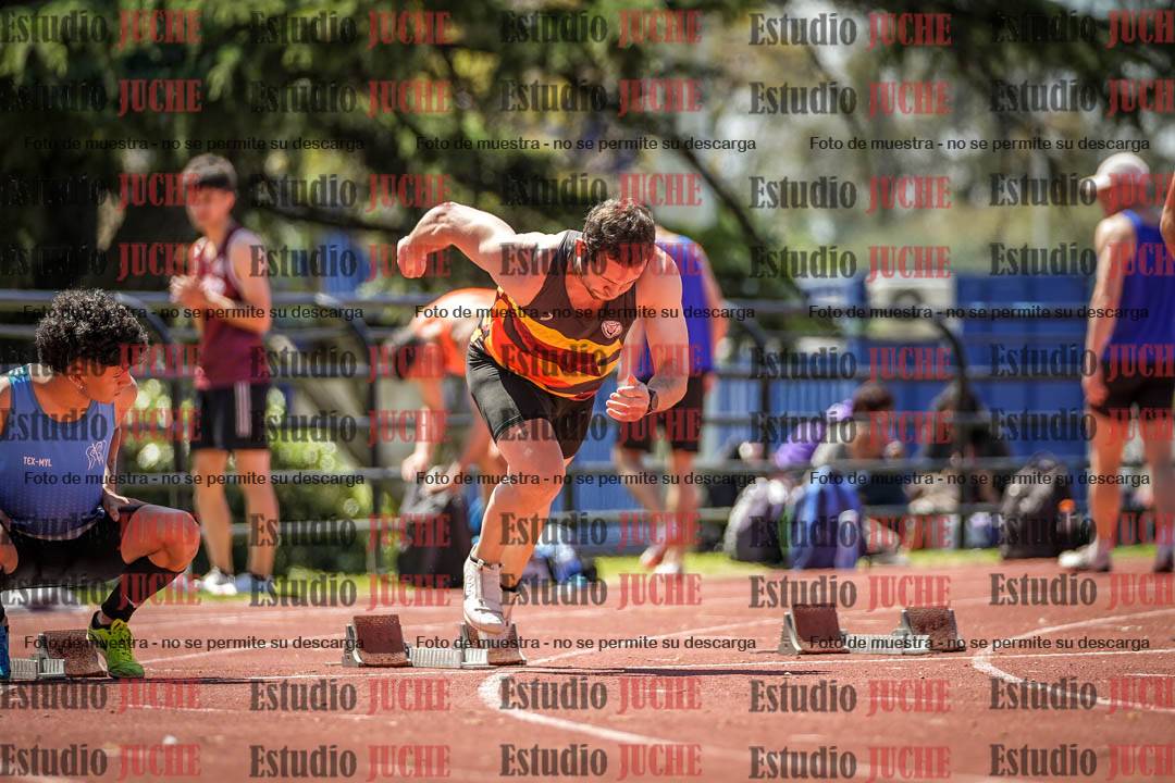 Fotos de los 100 m llanos de varones
