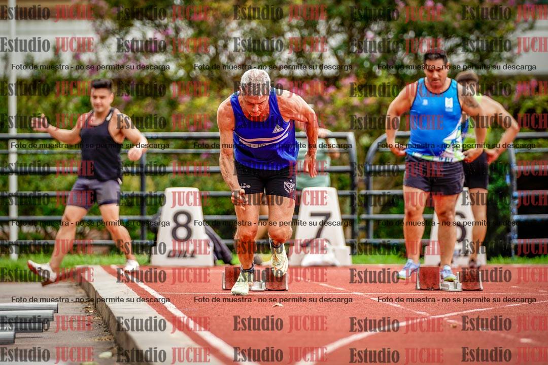 Fotos de los 100 m llanos de varones