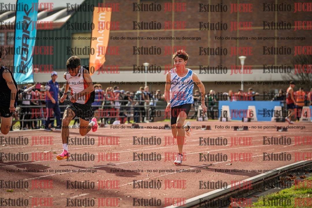Fotos de los 100 m llanos de varones