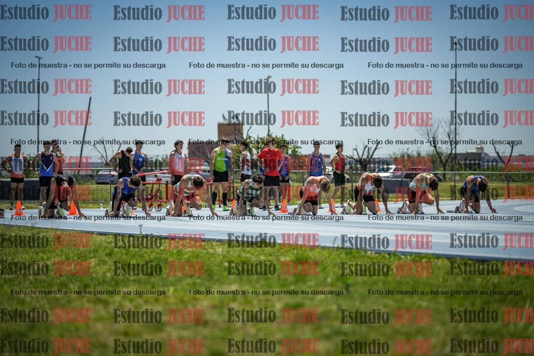 Fotos de los 100 m llanos de varones