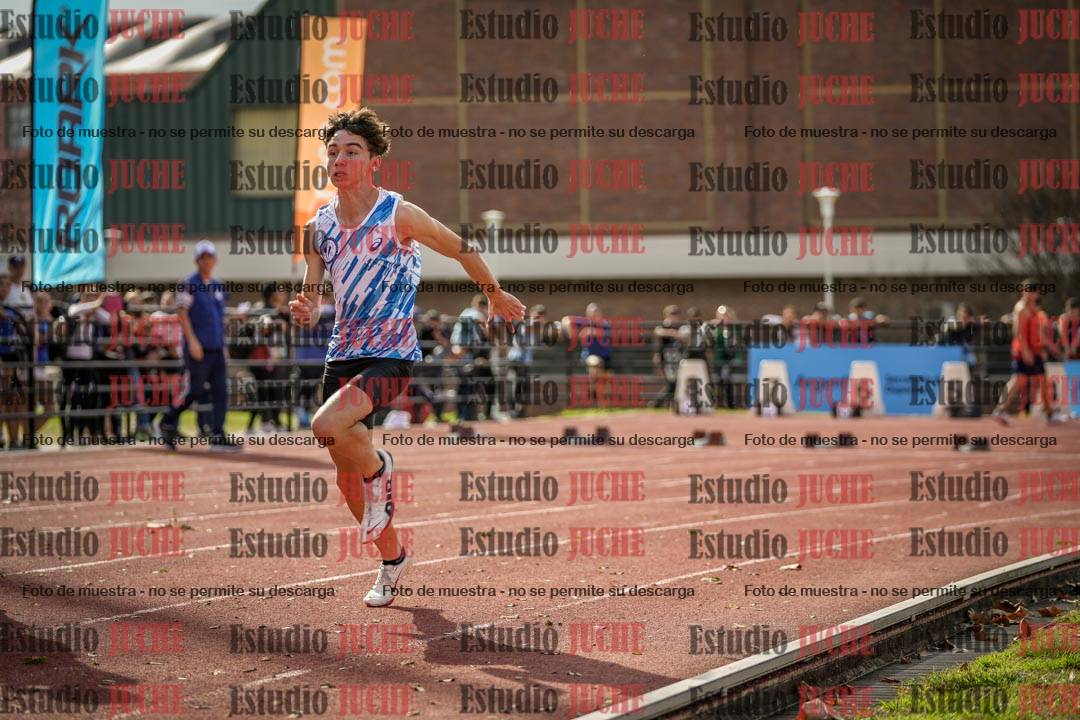 Fotos de los 100 m llanos de varones