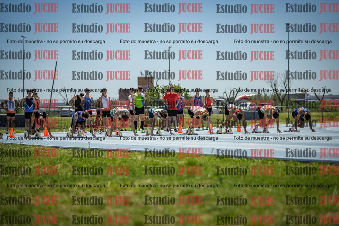 Fotos de los 100 m llanos de varones
