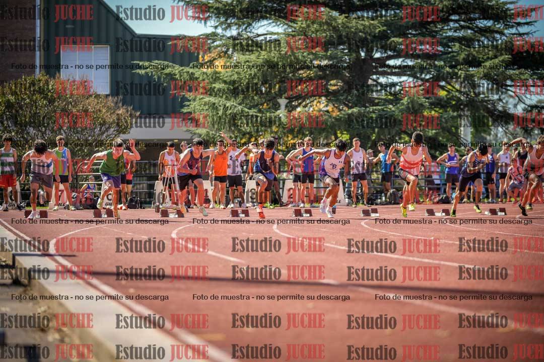 Fotos de los 100 m llanos de varones