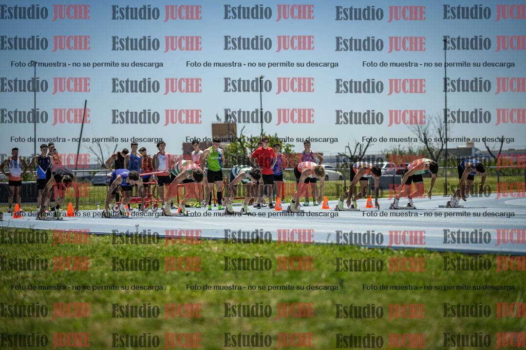 Fotos de los 100 m llanos de varones