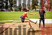 Fotos del salto en largo de mujeres