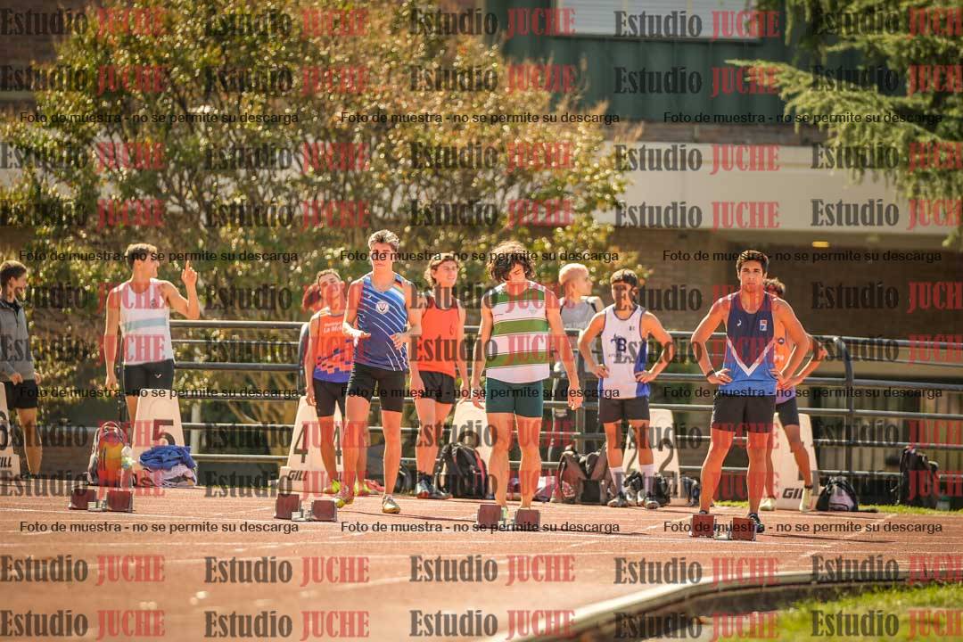 Fotos de los 100 m llanos de varones