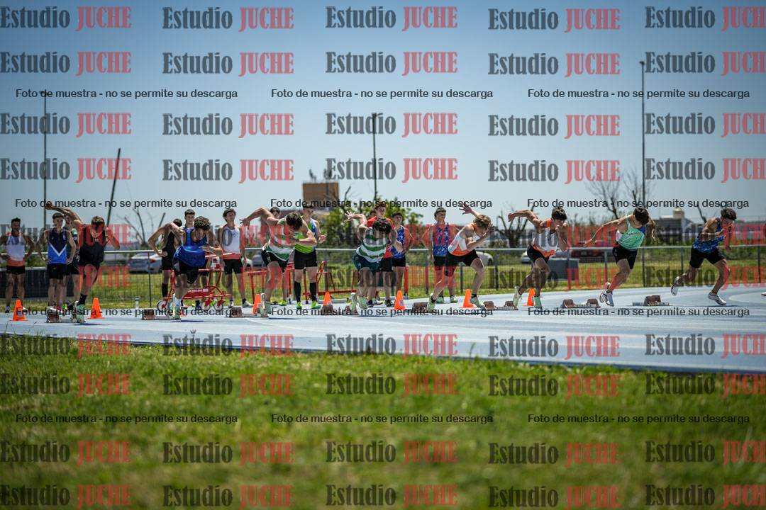 Fotos de los 100 m llanos de varones