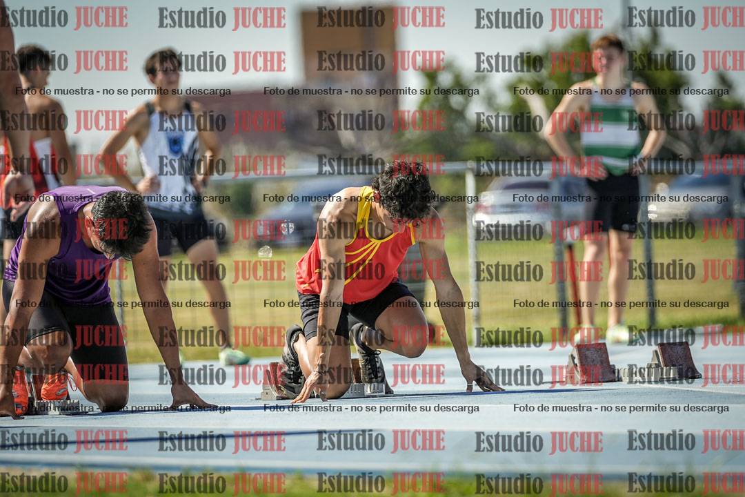 Fotos de los 100 m llanos de varones