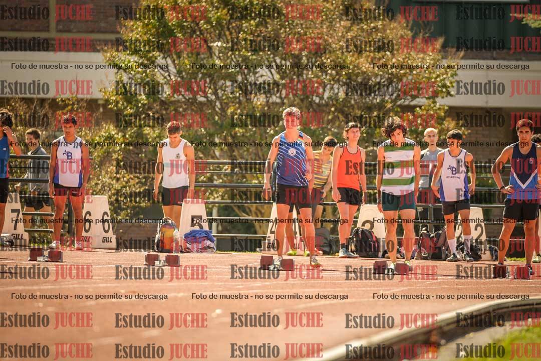 Fotos de los 100 m llanos de varones