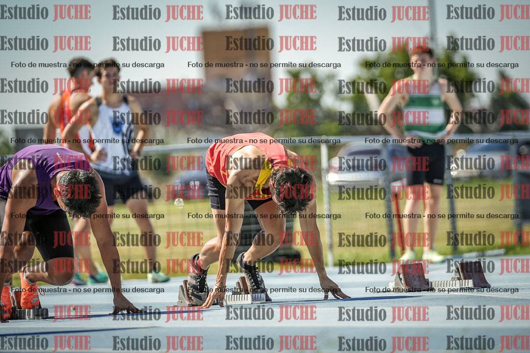 Fotos de los 100 m llanos de varones