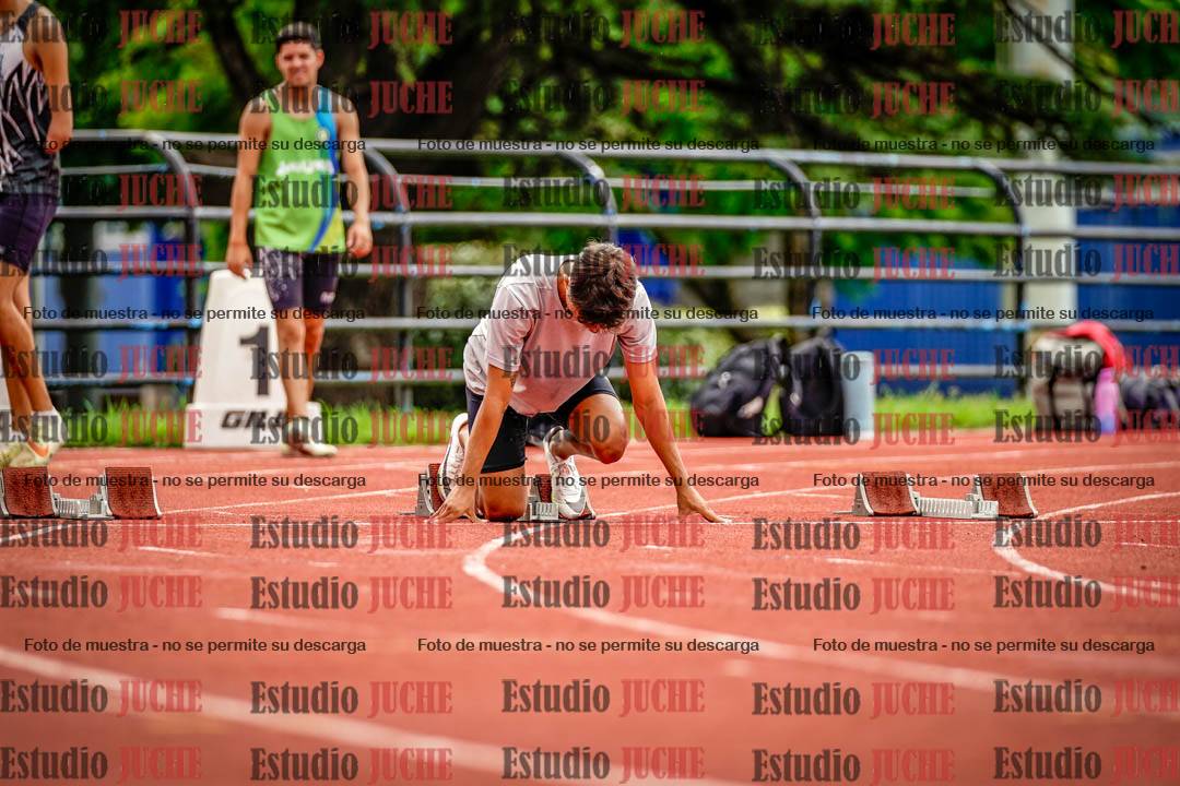 Fotos de los 100 m llanos de varones