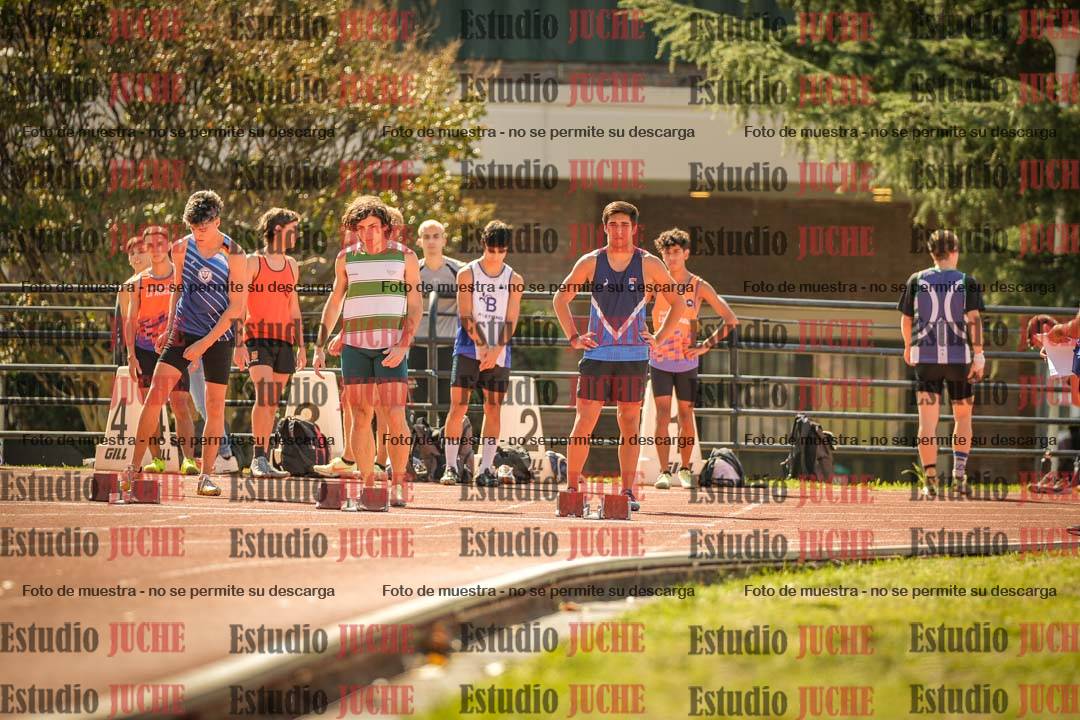 Fotos de los 100 m llanos de varones