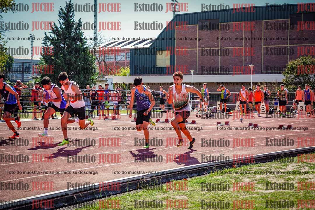 Fotos de los 100 m llanos de varones