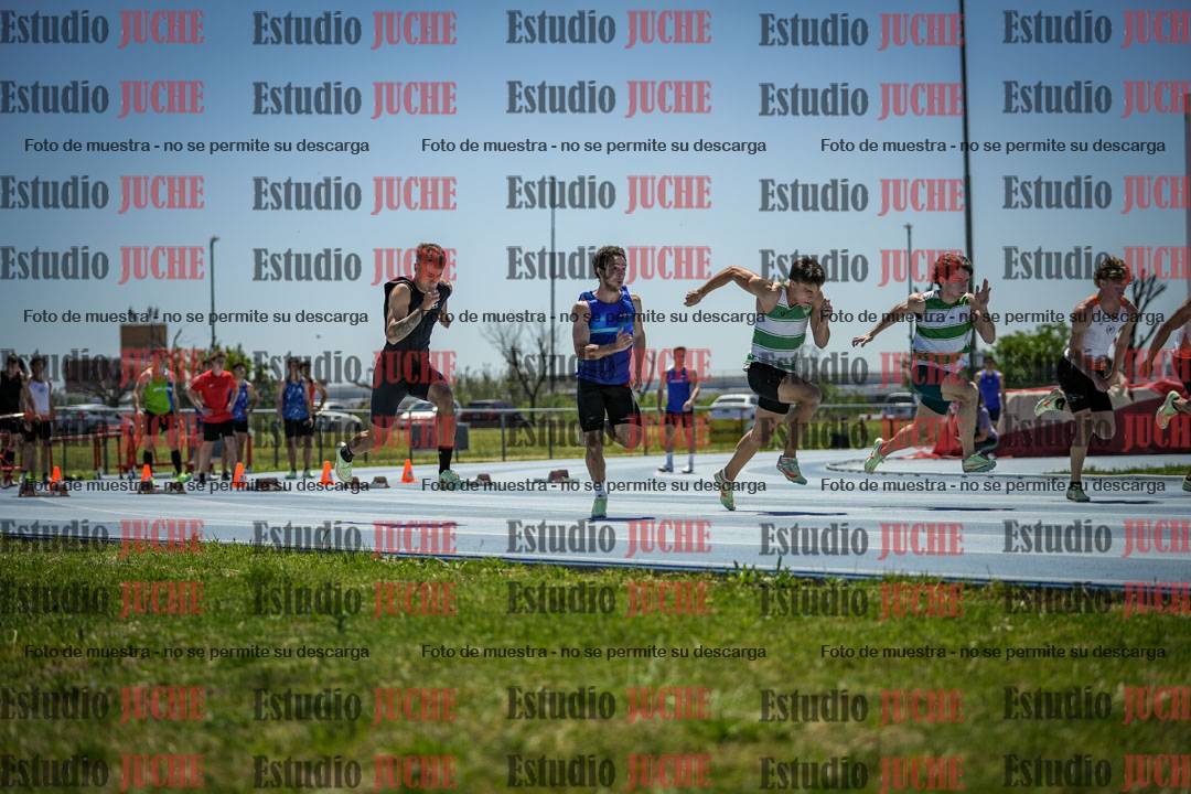 Fotos de los 100 m llanos de varones