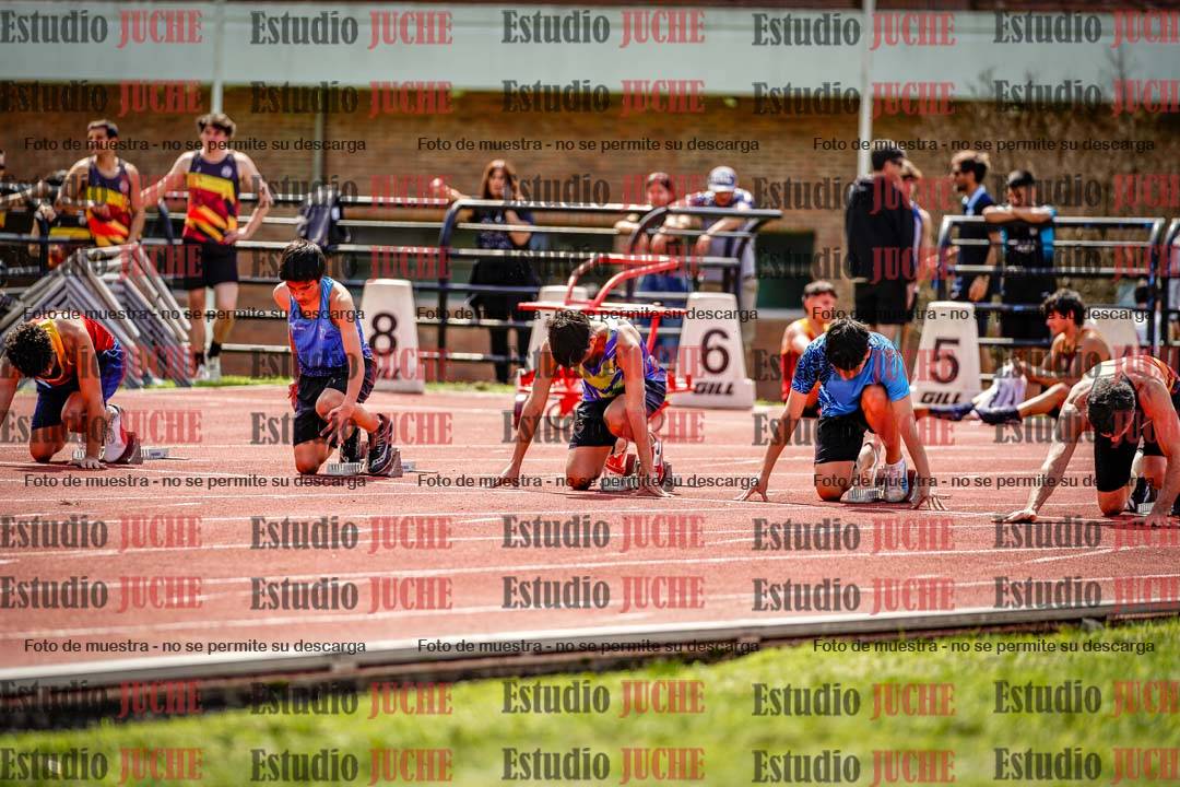 Fotos de los 100 m de varones