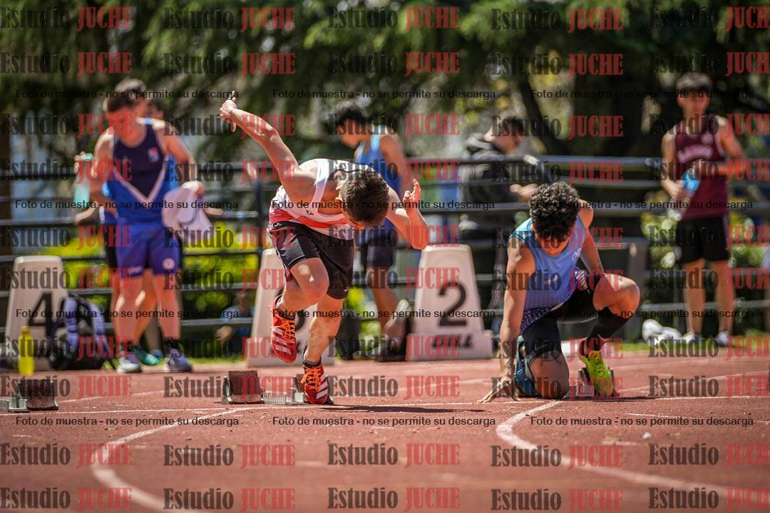 Fotos de los 100 m llanos de varones