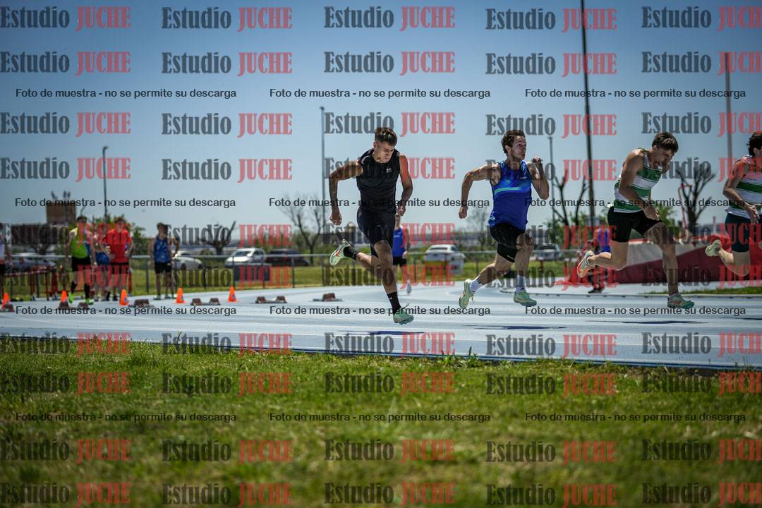 Fotos de los 100 m llanos de varones