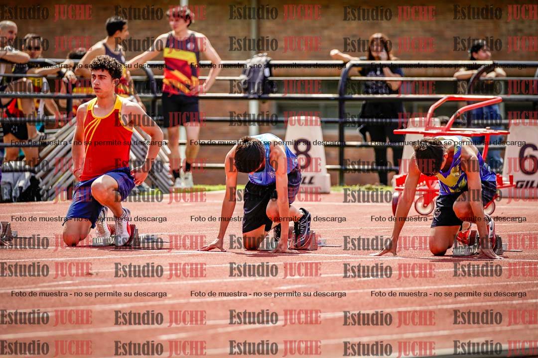 Fotos de los 100 m de varones
