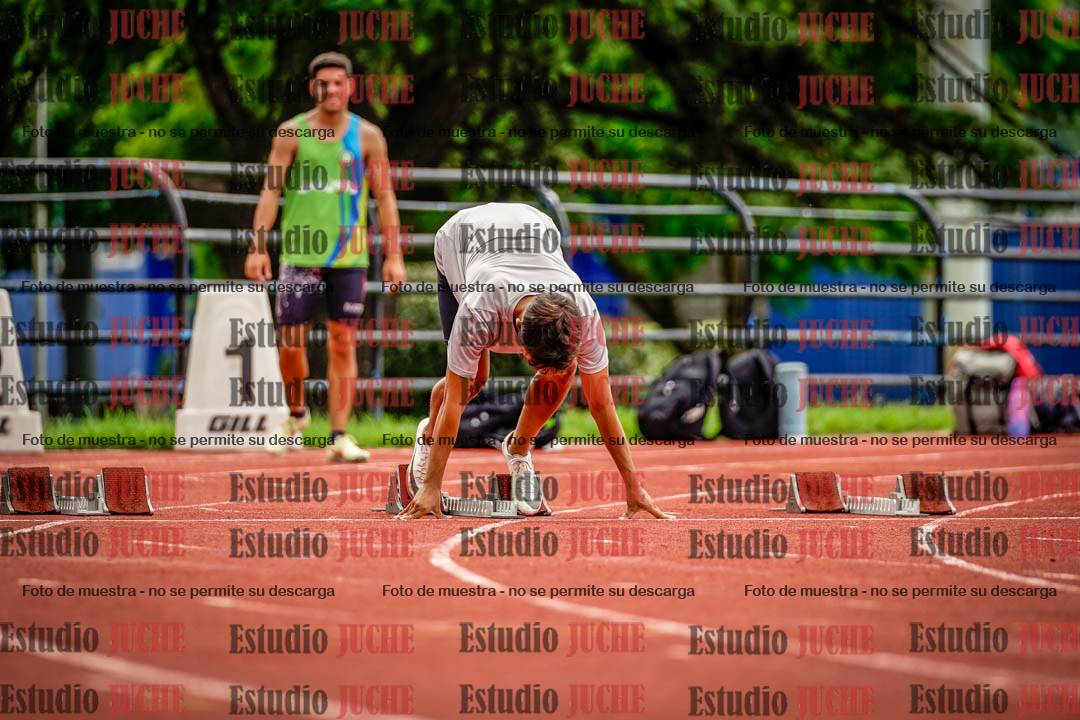 Fotos de los 100 m llanos de varones