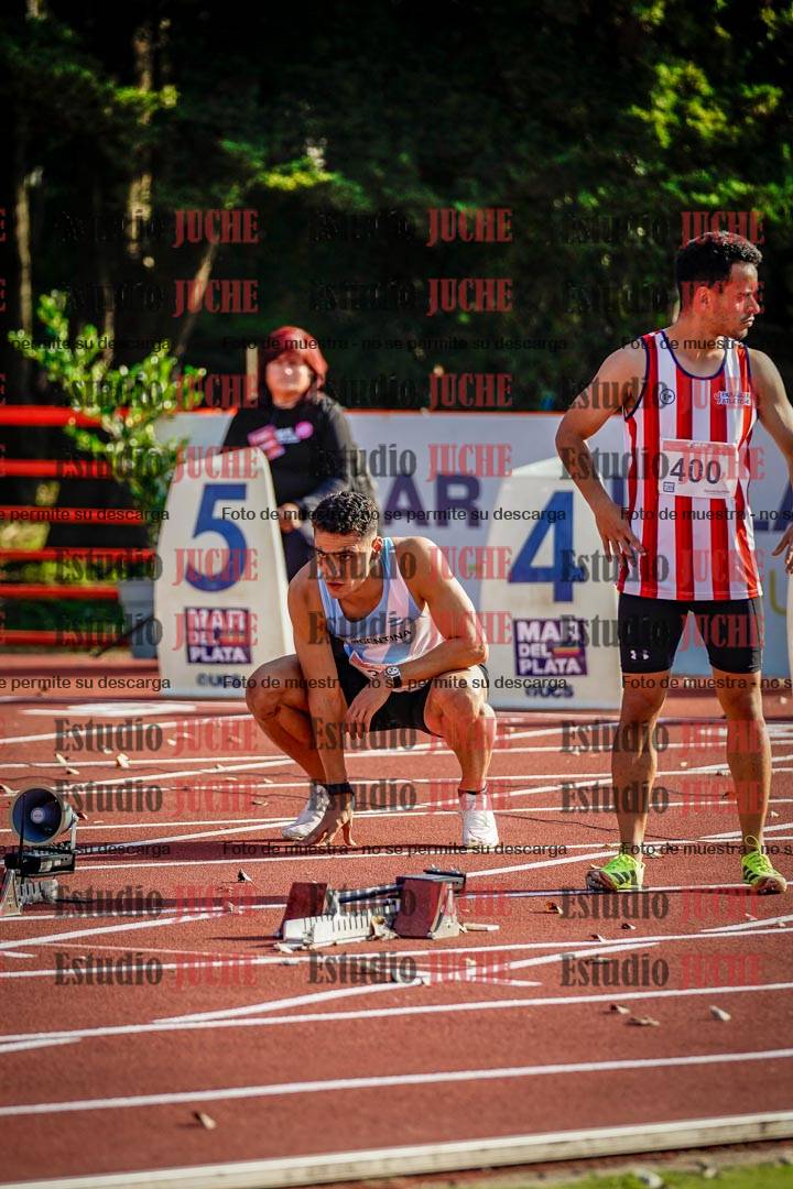 Fotos de los 100 m de varones - FINAL