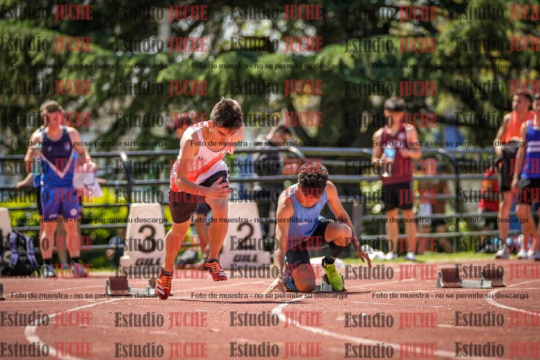 Fotos de los 100 m llanos de varones