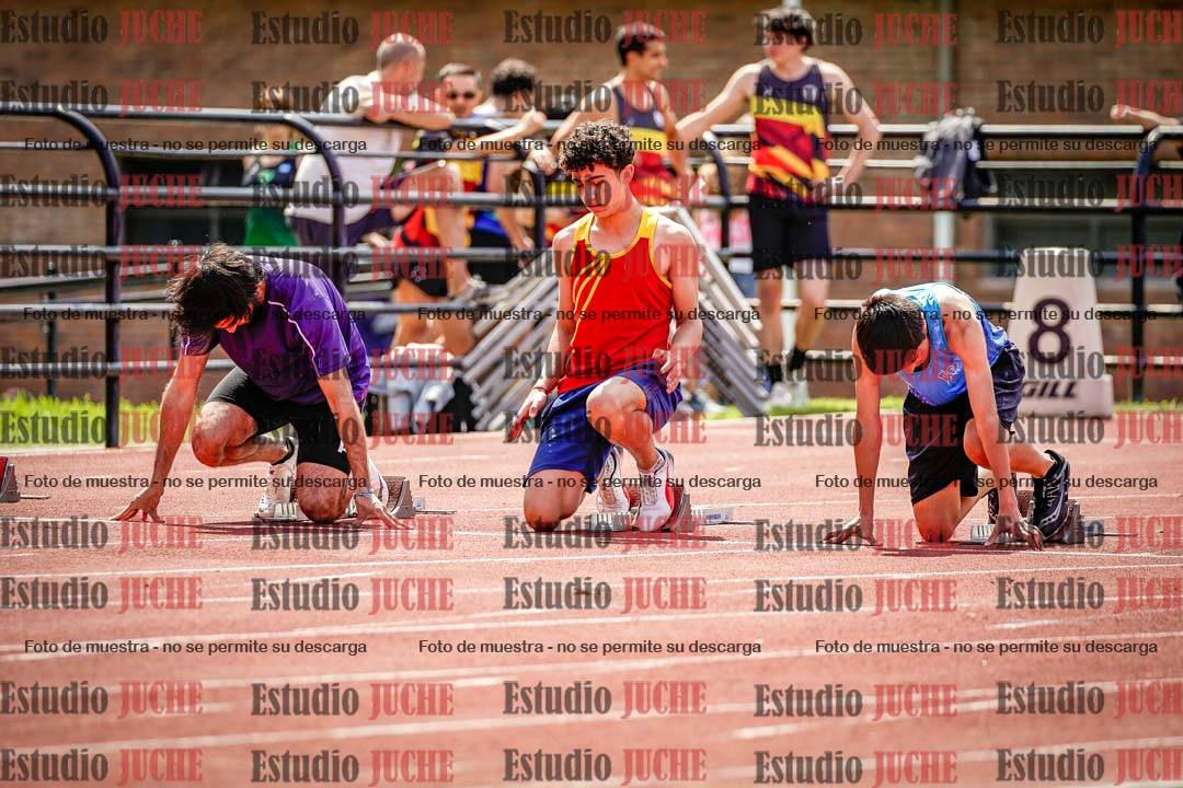 Fotos de los 100 m de varones