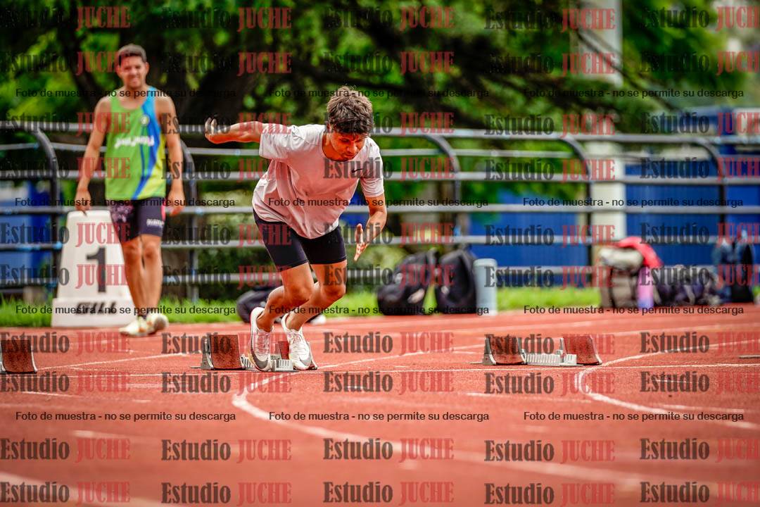 Fotos de los 100 m llanos de varones