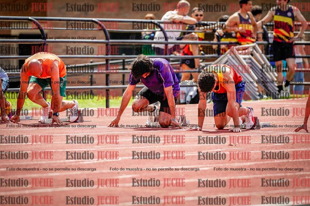 Fotos de los 100 m de varones