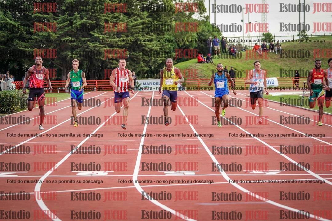 Fotos de los 200 m llanos de varones - FINAL