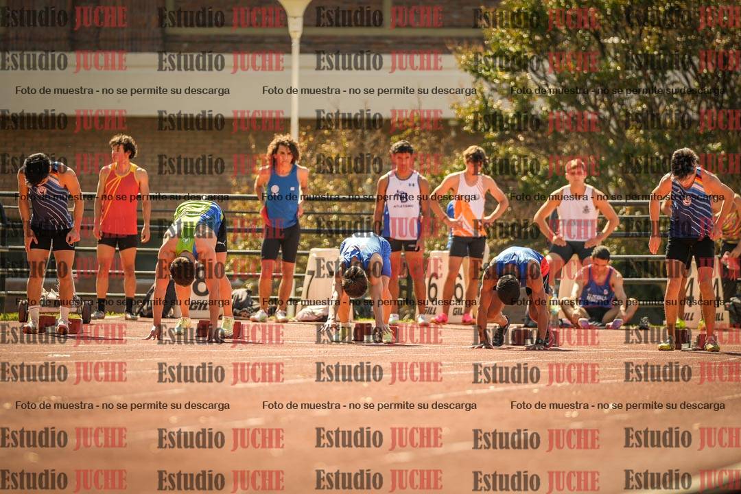 Fotos de los 100 m llanos de varones