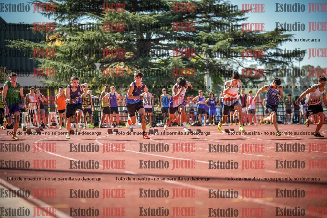 Fotos de los 100 m llanos de varones