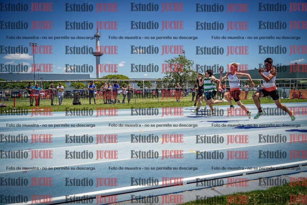 Fotos de los 100 m llanos de varones