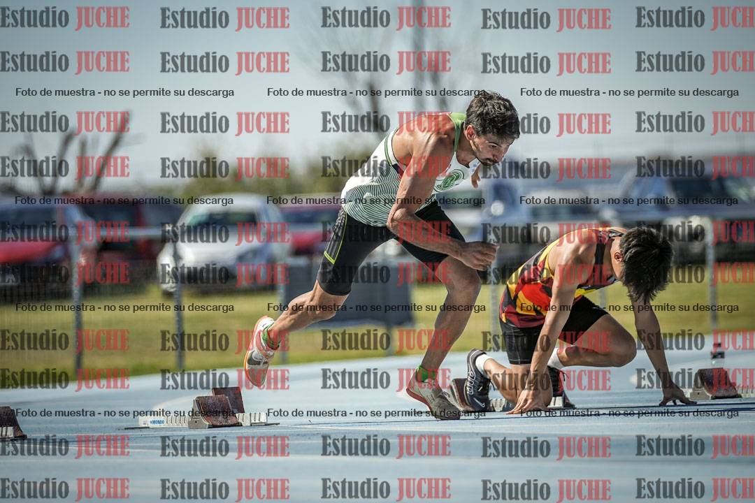 Fotos de los 100 m llanos de varones