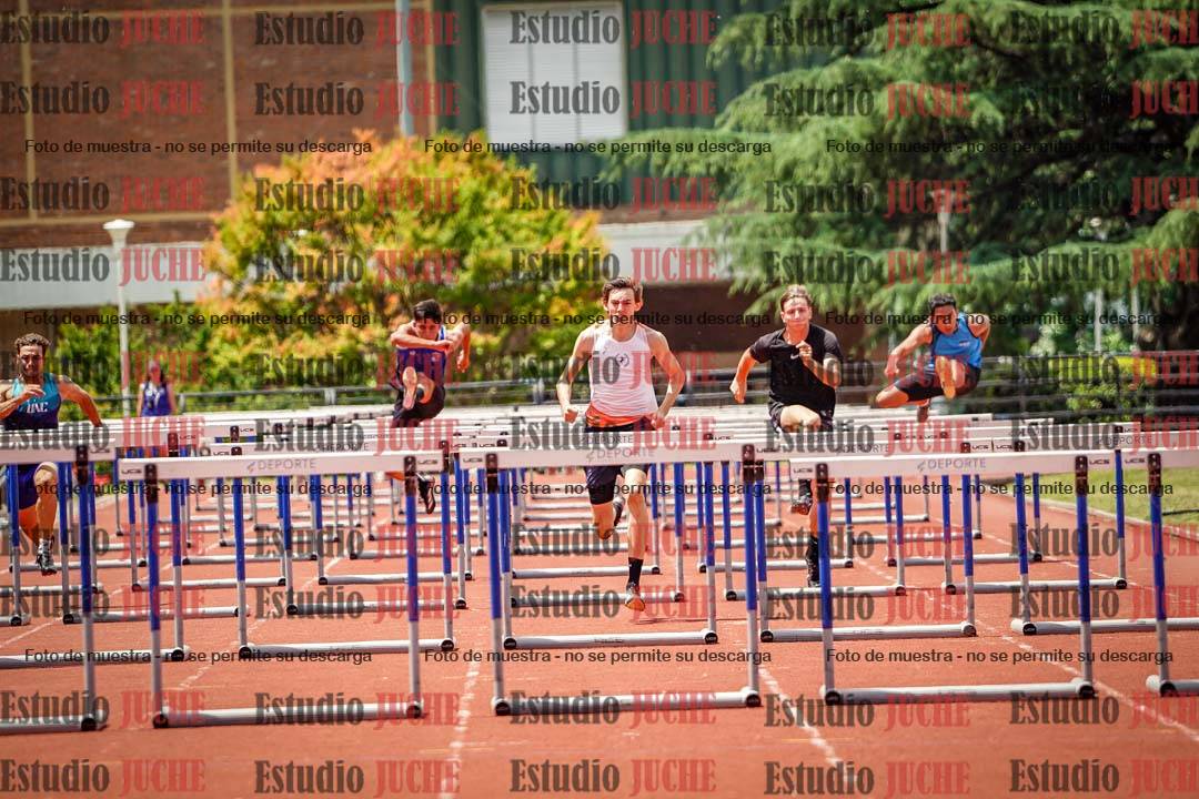 Fotos de los 110 m con vallas de varones