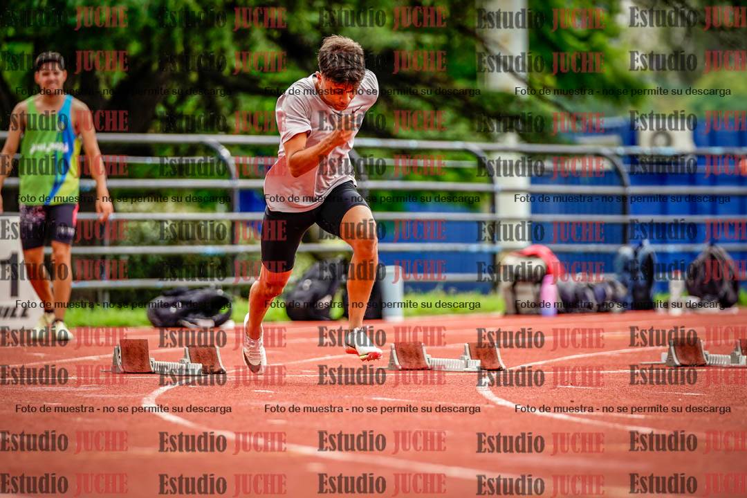 Fotos de los 100 m llanos de varones