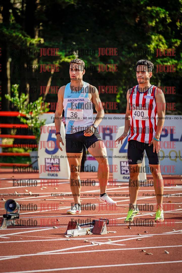 Fotos de los 100 m de varones - FINAL