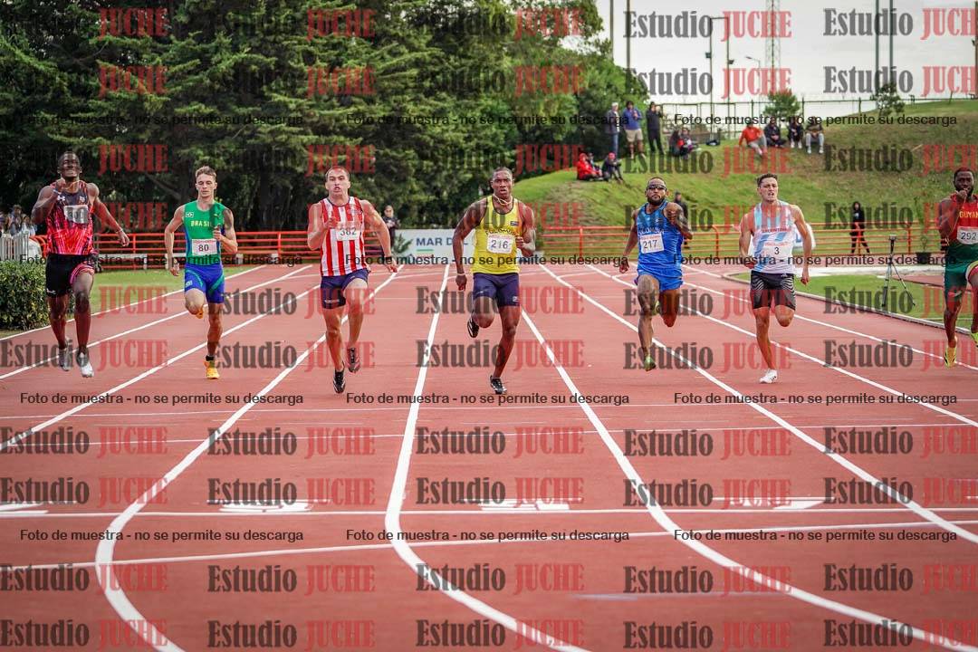 Fotos de los 200 m llanos de varones - FINAL