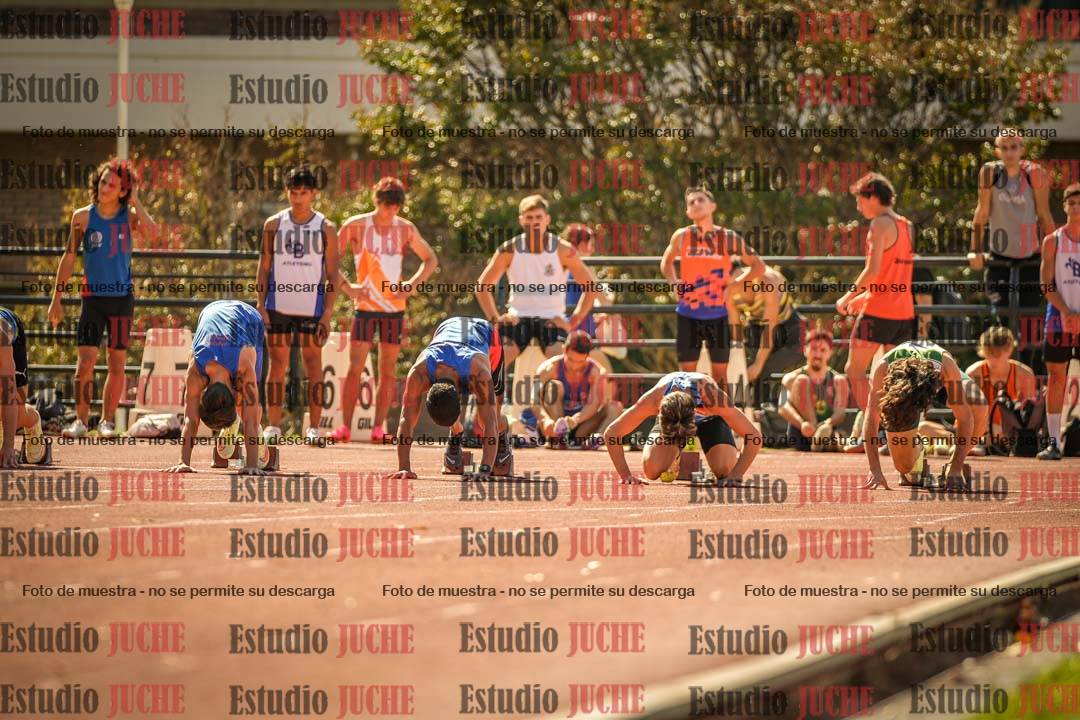 Fotos de los 100 m llanos de varones