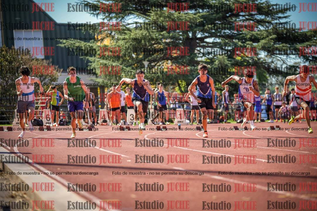 Fotos de los 100 m llanos de varones