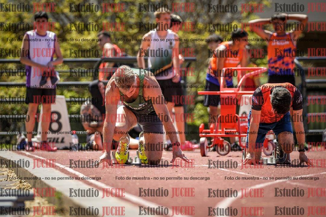 Fotos de los 100 m llanos de varones