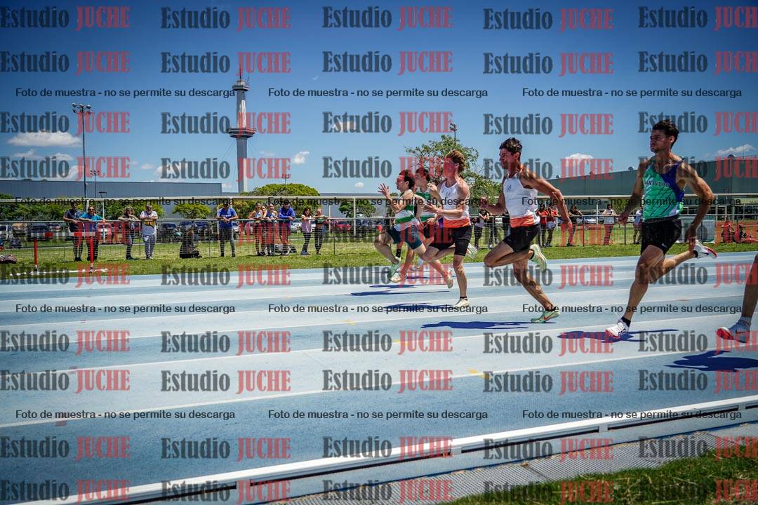 Fotos de los 100 m llanos de varones