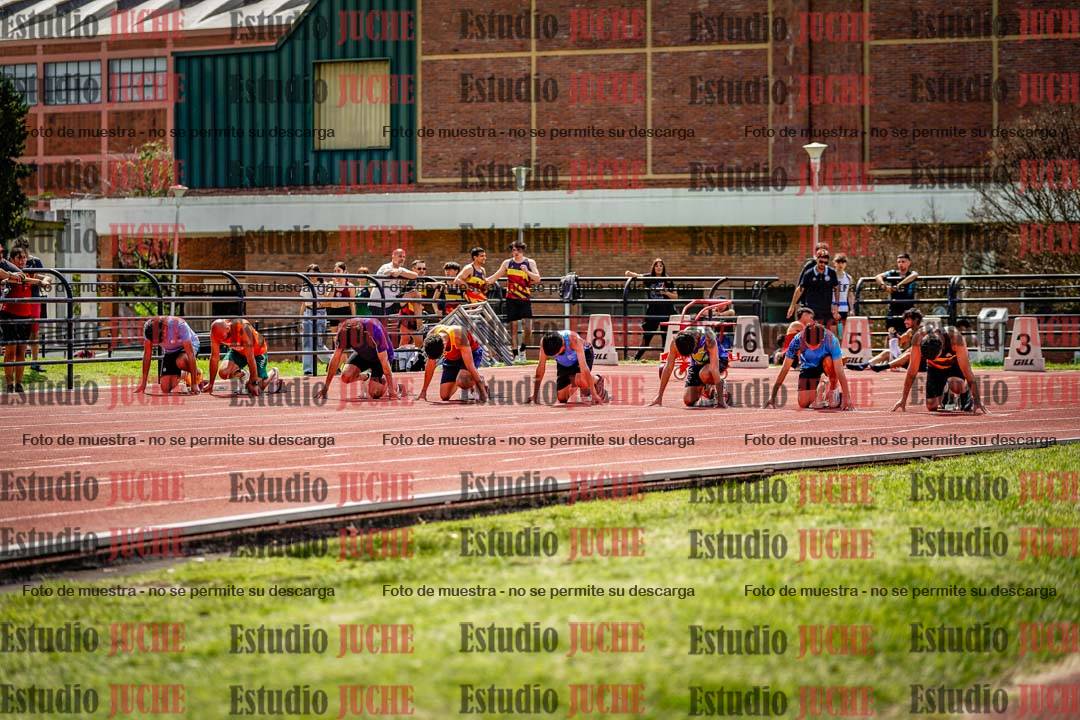 Fotos de los 100 m de varones