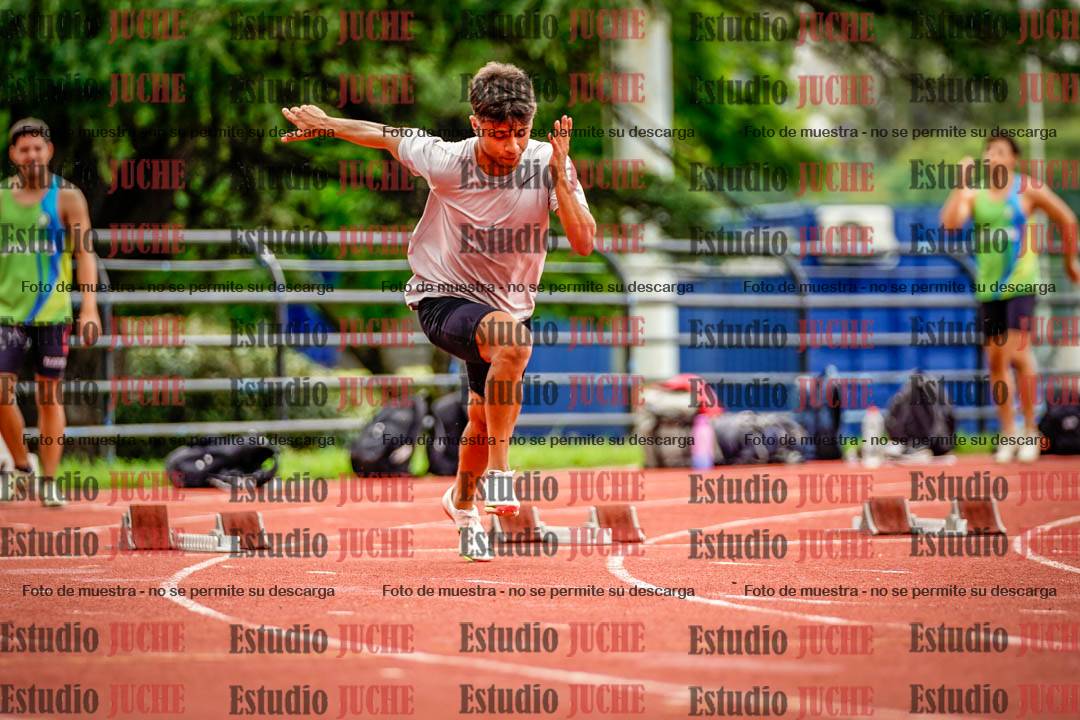 Fotos de los 100 m llanos de varones