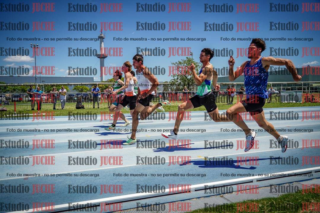 Fotos de los 100 m llanos de varones