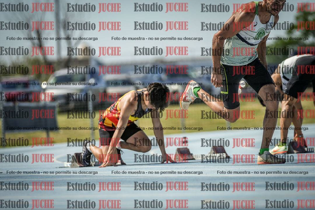 Fotos de los 100 m llanos de varones